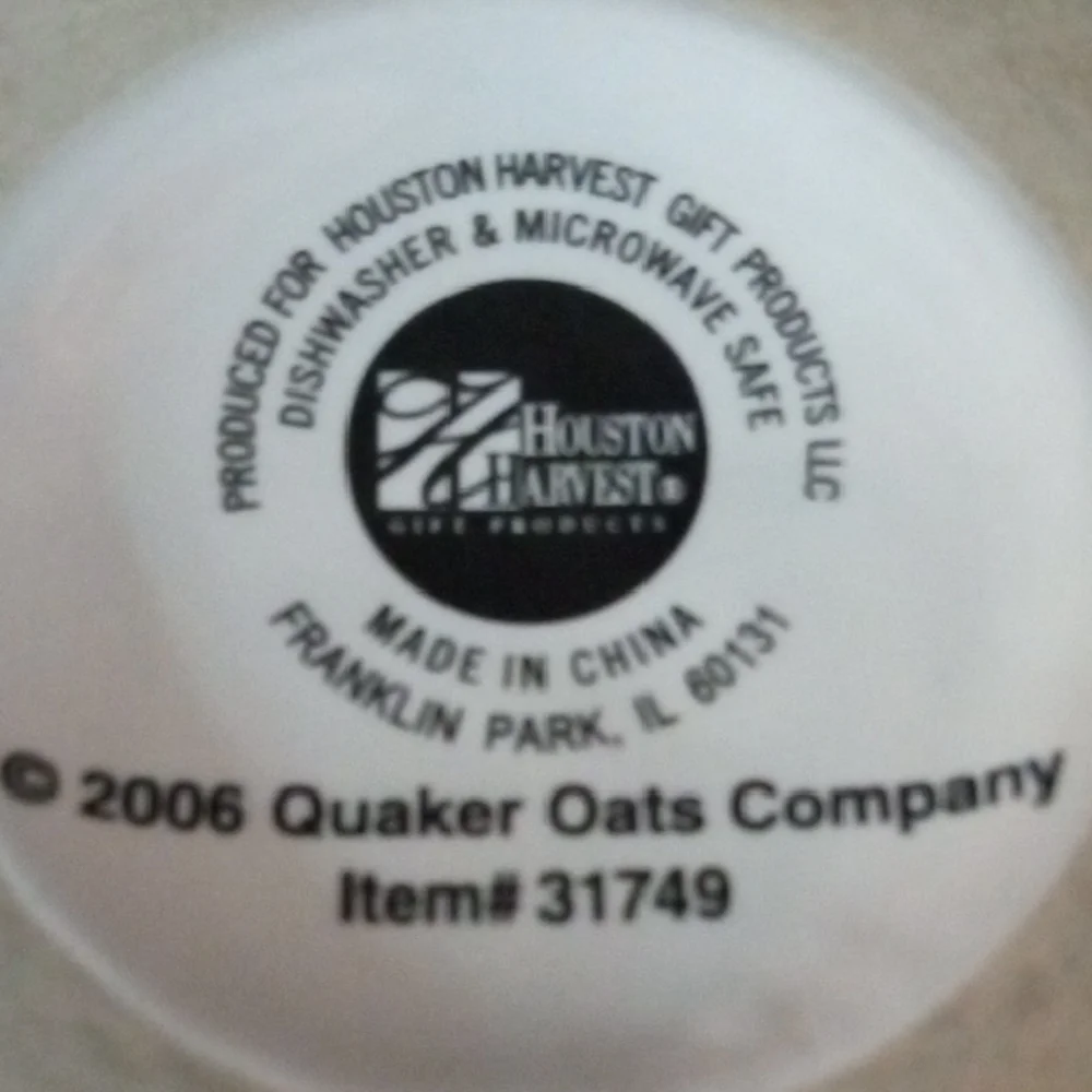 Houston Harvest Quaker Oats Bowl 